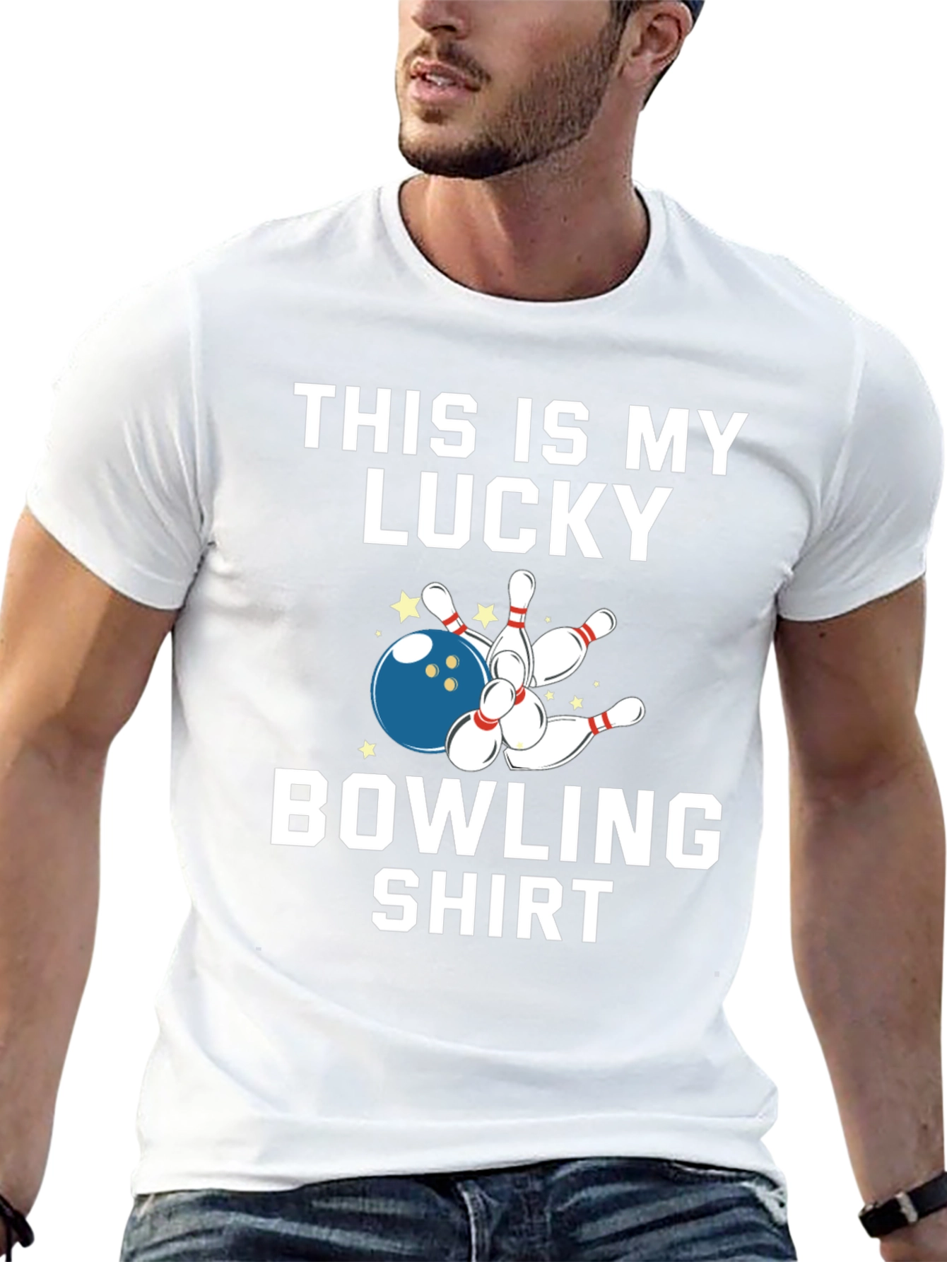 Lucky Bowling Shirt - Strike Graphic Tee