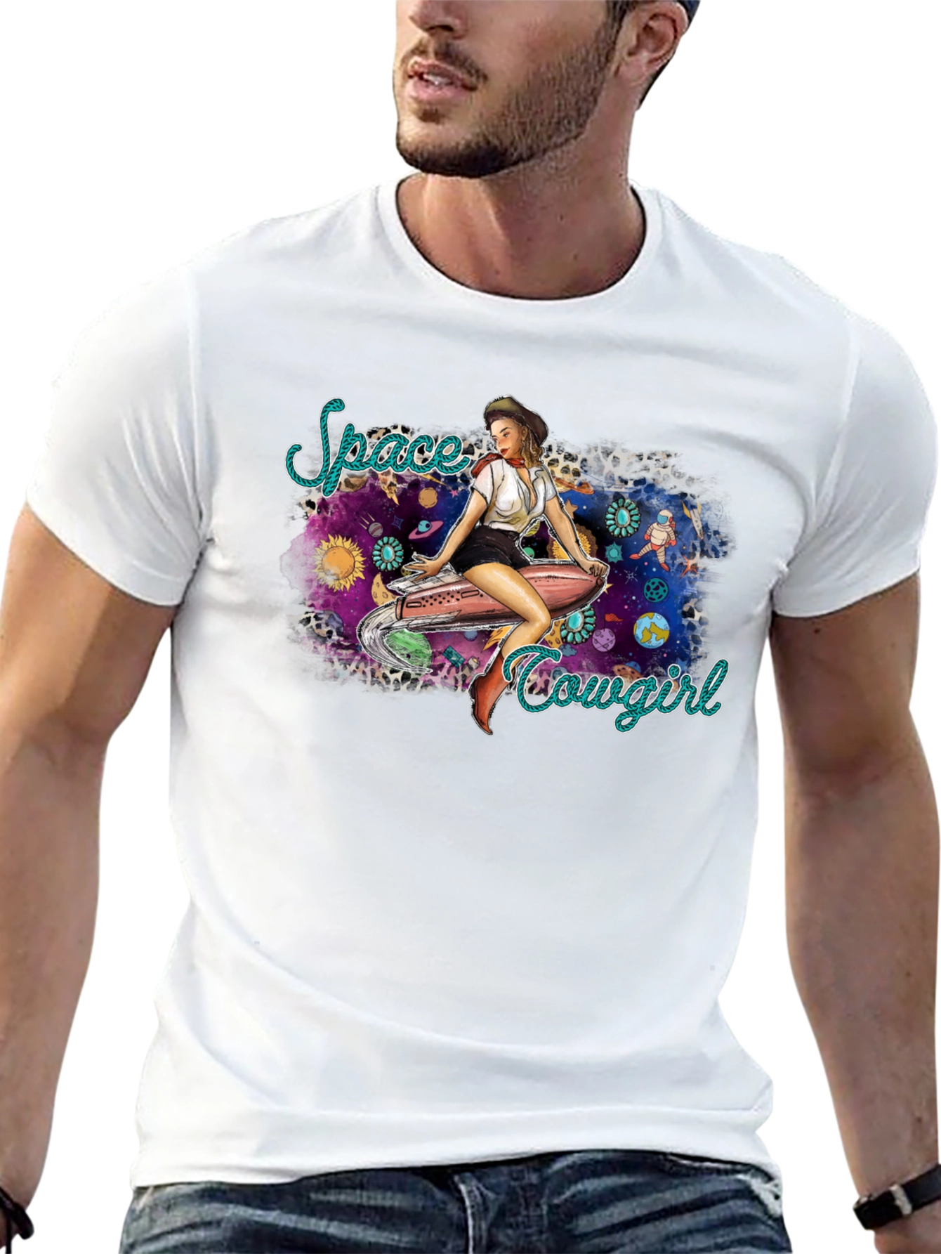 Space Cowgirl Graphic T-Shirt