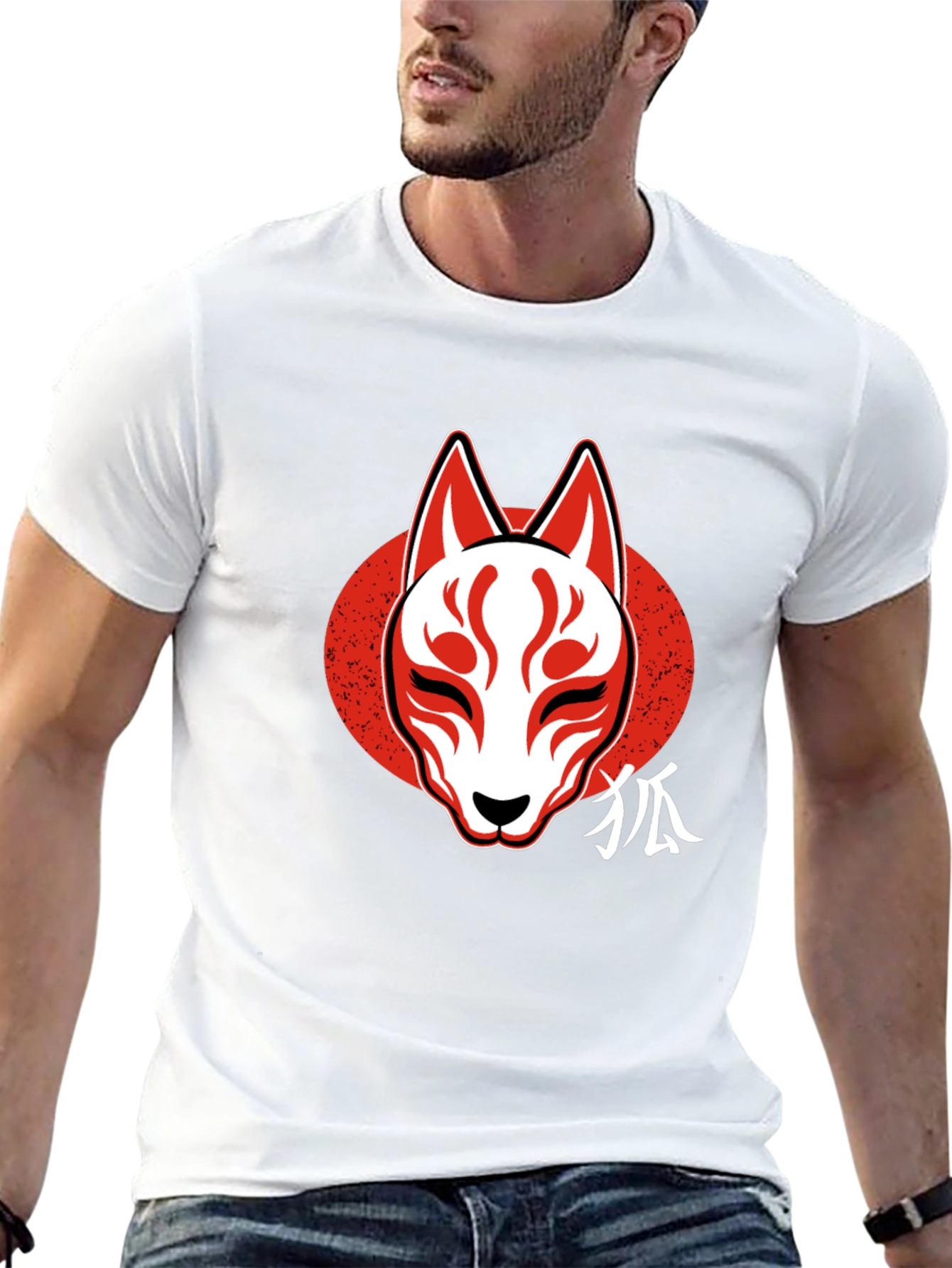 Fox Mask Graphic Tee - Mens Black T-Shirt