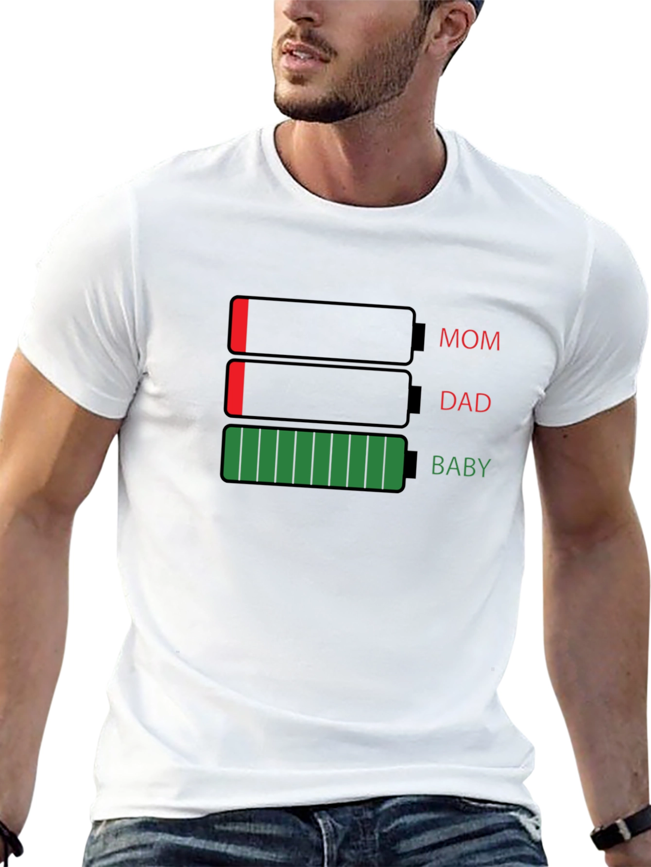 Funny Family Battery Low T-Shirt