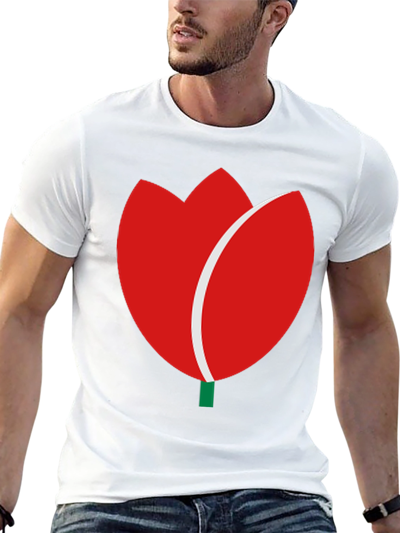 Tulip Graphic Tee - Modern Casual Wear