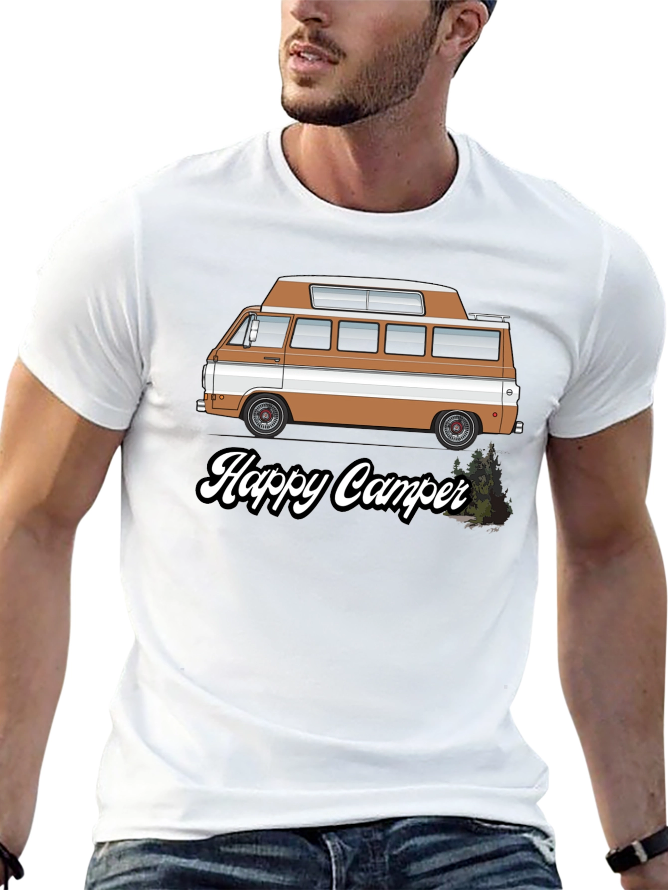 Happy Camper Van Graphic Tee