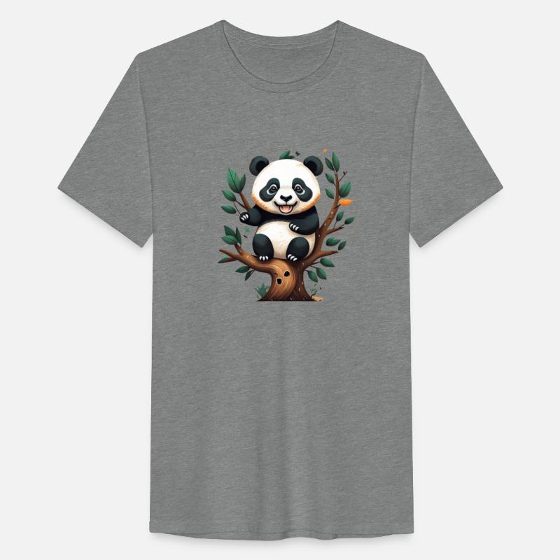 Playful Panda Climbing Tree