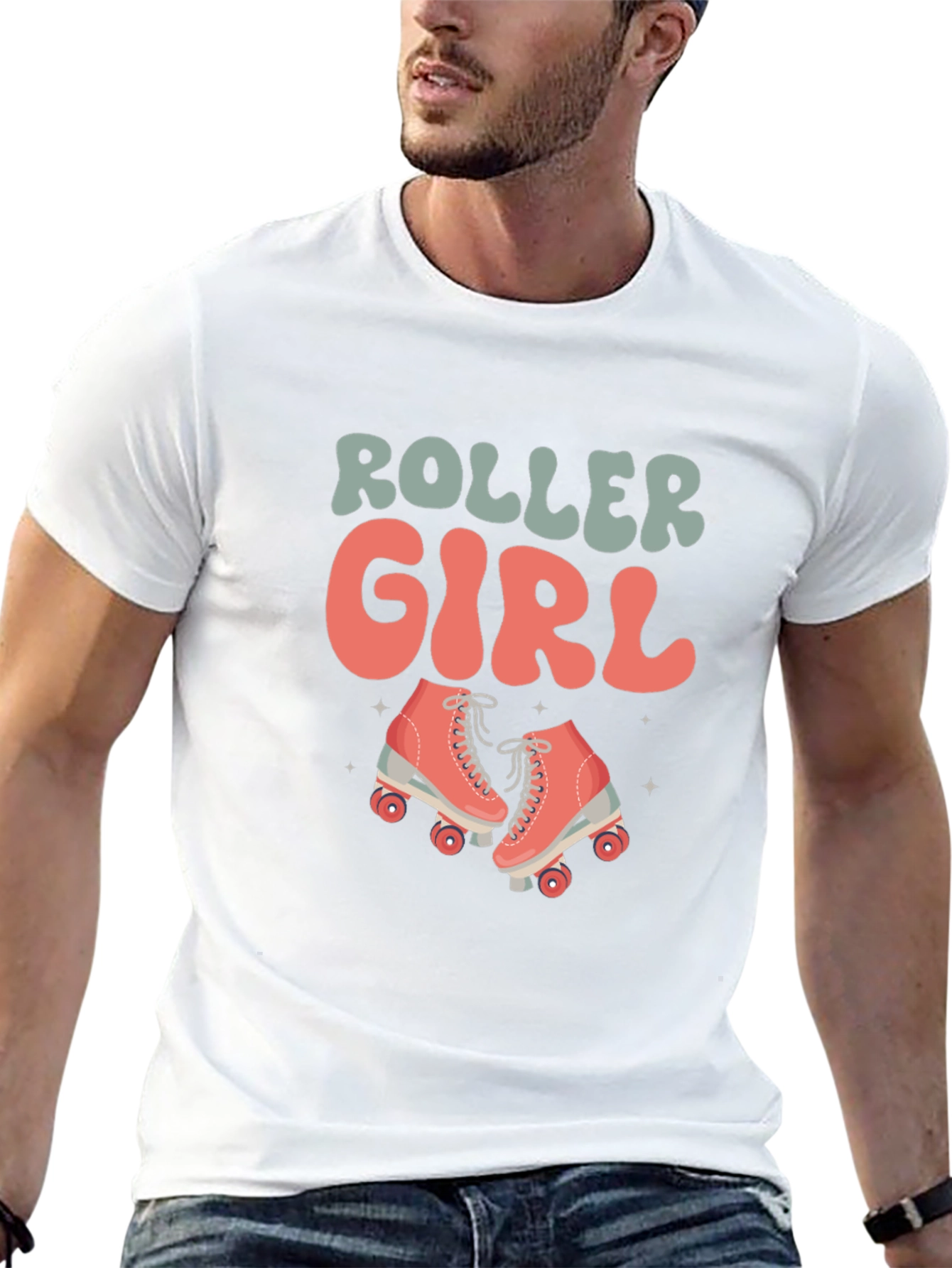 Roller Girl T-Shirt - Retro Skate Design