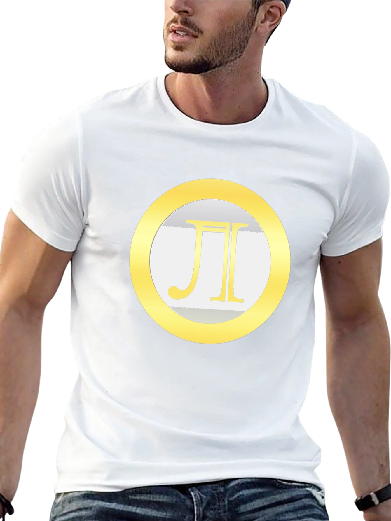 Geometric Pi Symbol Graphic Tee