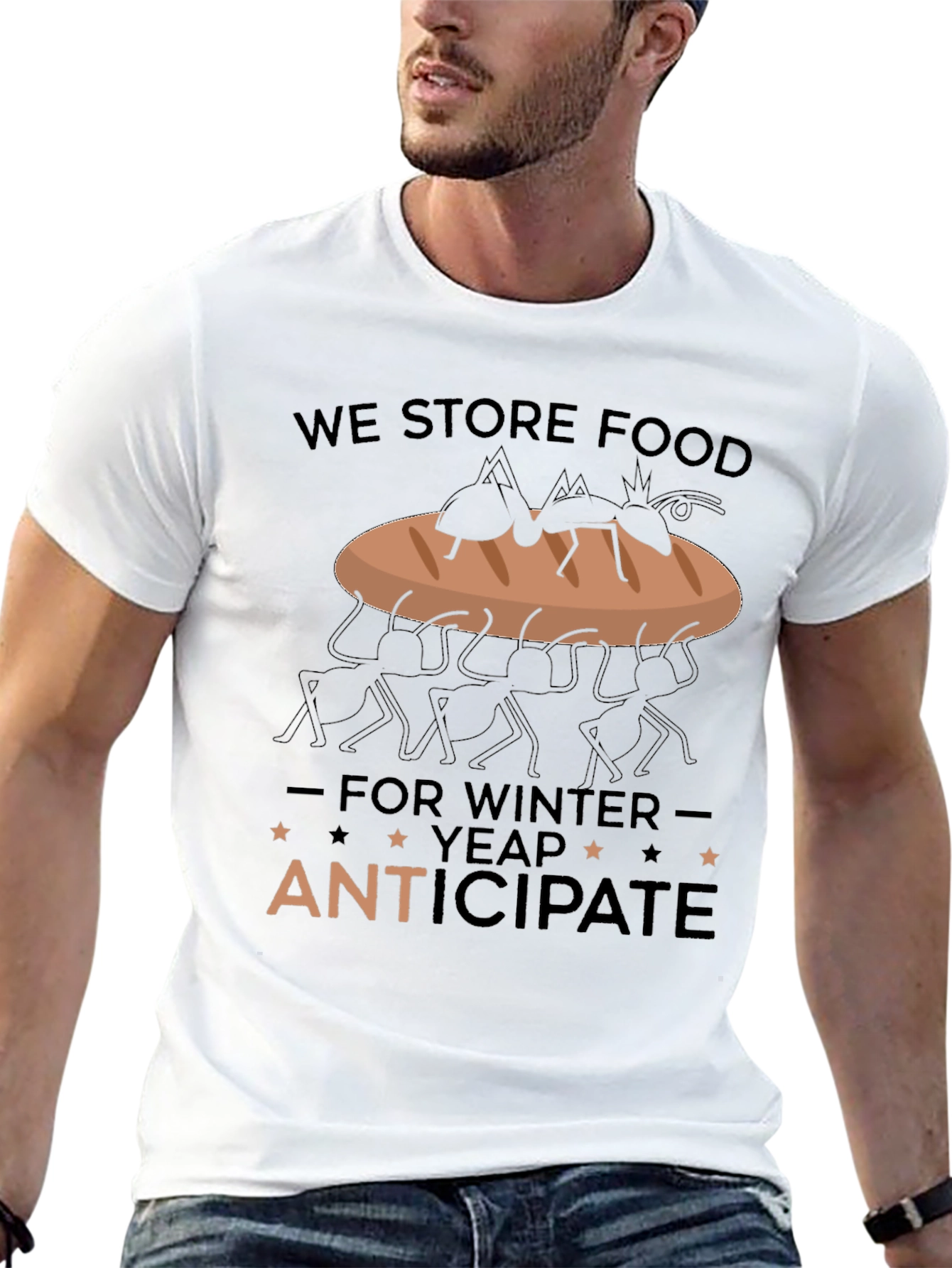 Ant Anticipate Funny Graphic Tee