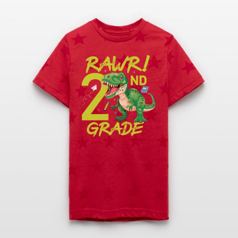 Rawr 2nd Grade boys first day of school Dinosaurs