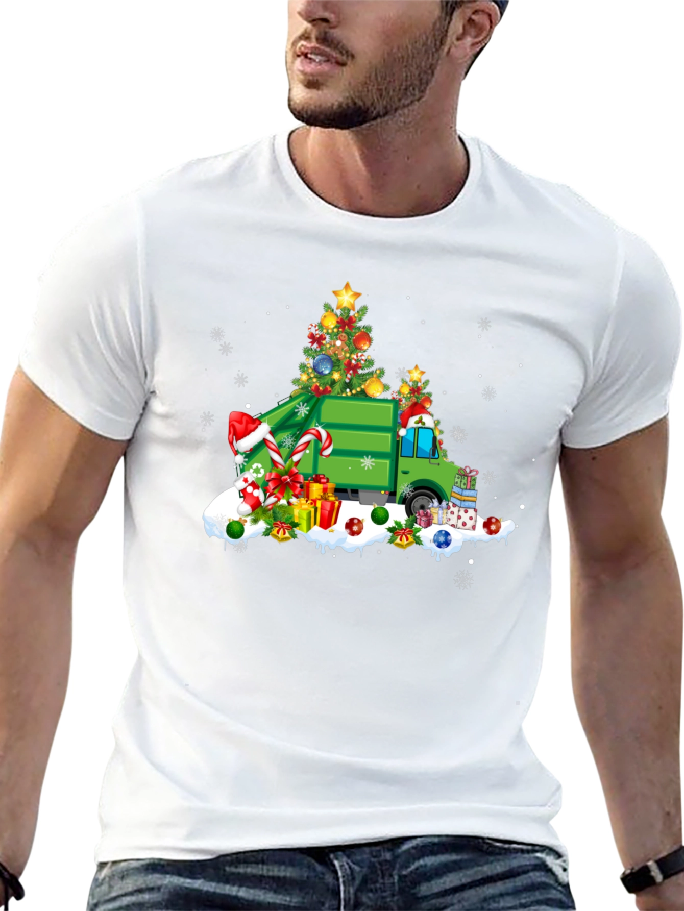 Christmas Garbage Truck T-Shirt