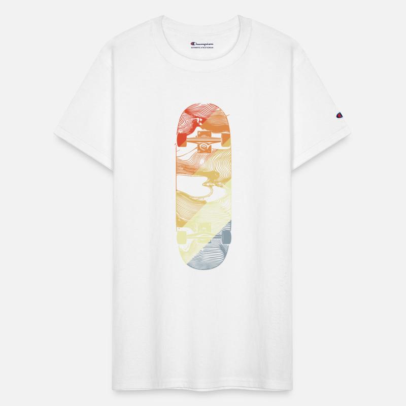 Skateboard Drawing Retro Style