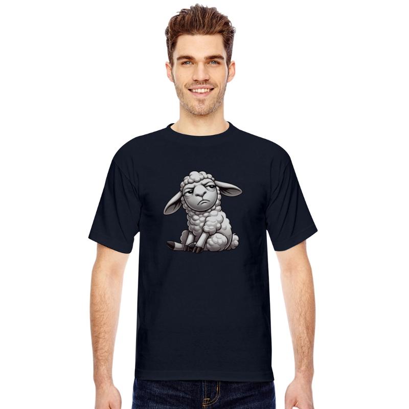 Skeptical Sheep Cartoon Comic Funny Look