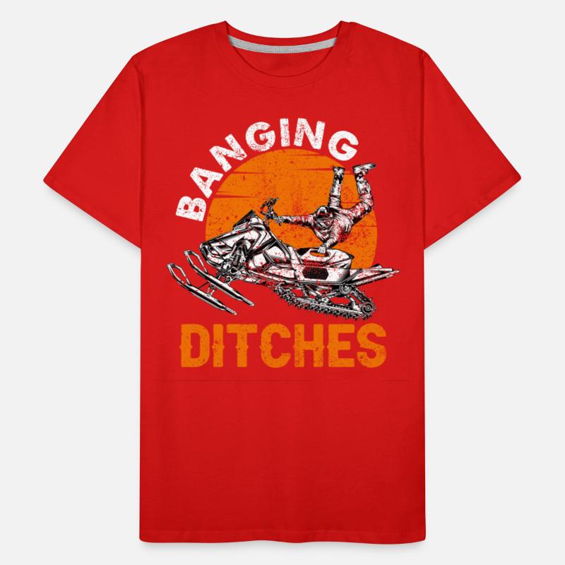 Snowmobiling Hoodie Banging Ditches Snowmobile