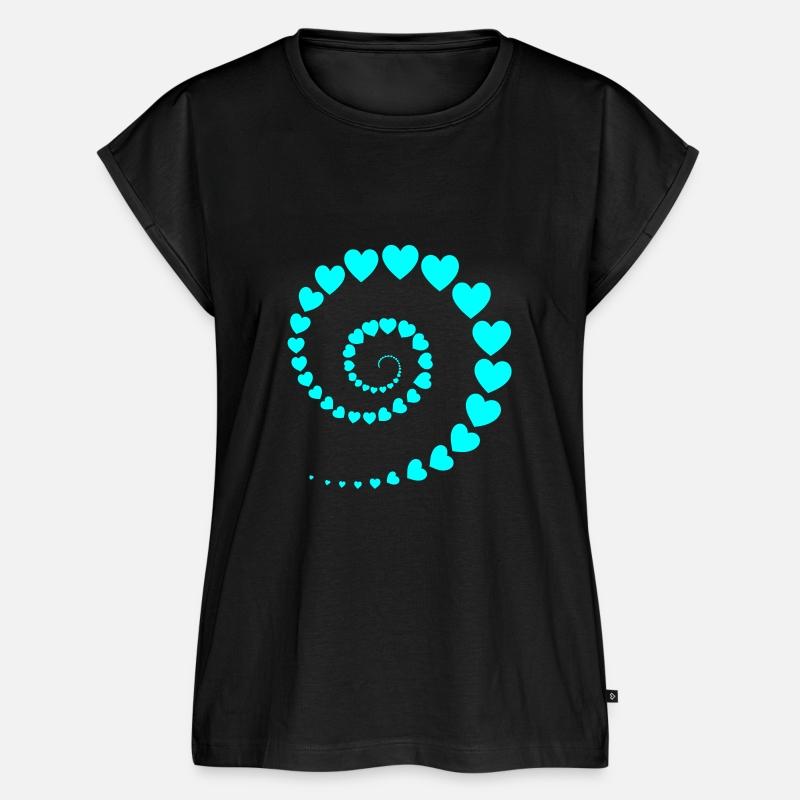 Spiral Hearts Swirl Vector One Color