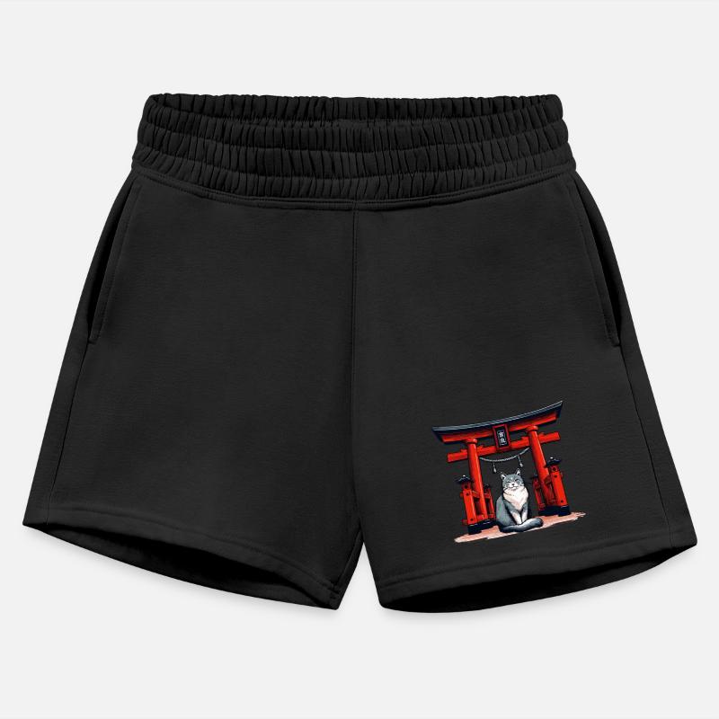 Spiritual Cat at the Torii Gate