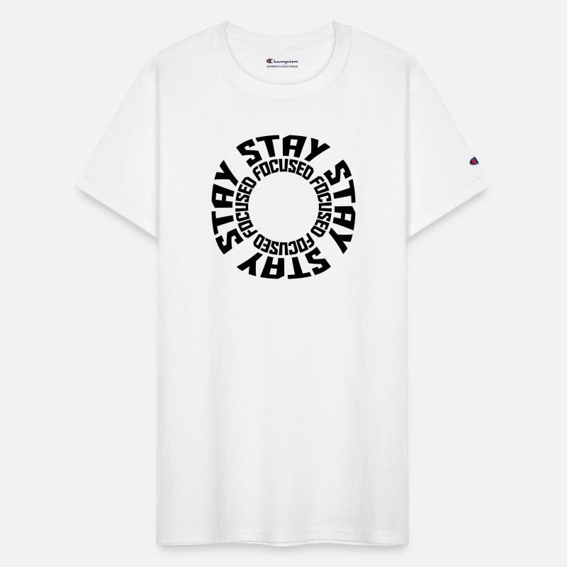 stay focused saying round circle ring cool symbol