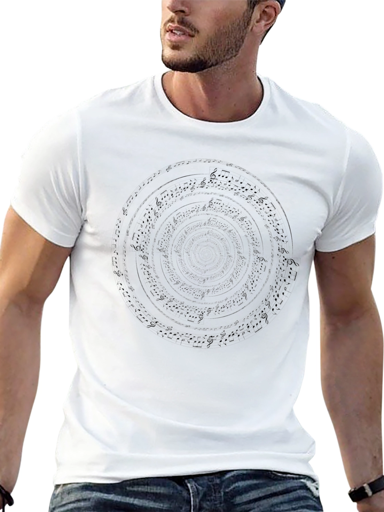 Musical Vortex Black T-Shirt