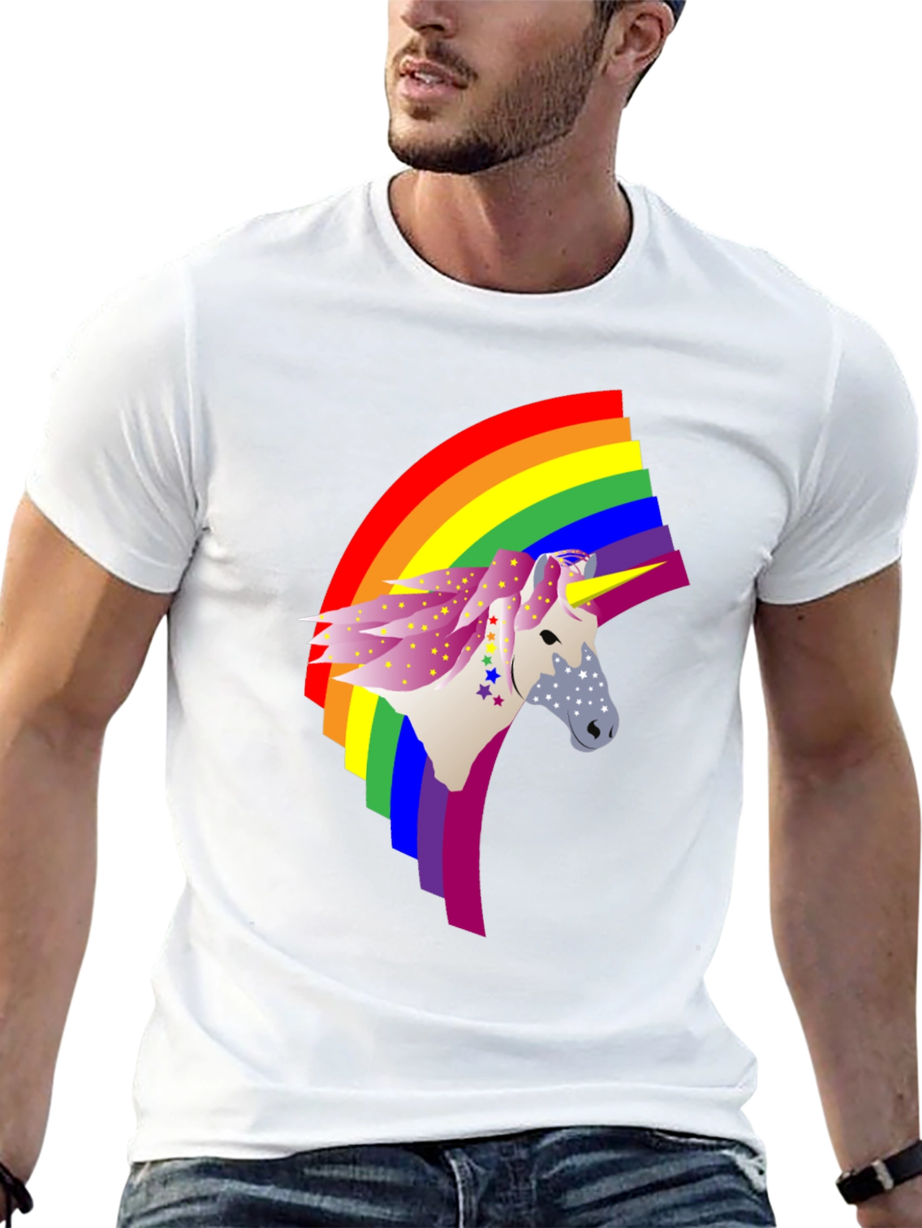 Rainbow Unicorn Graphic Tee