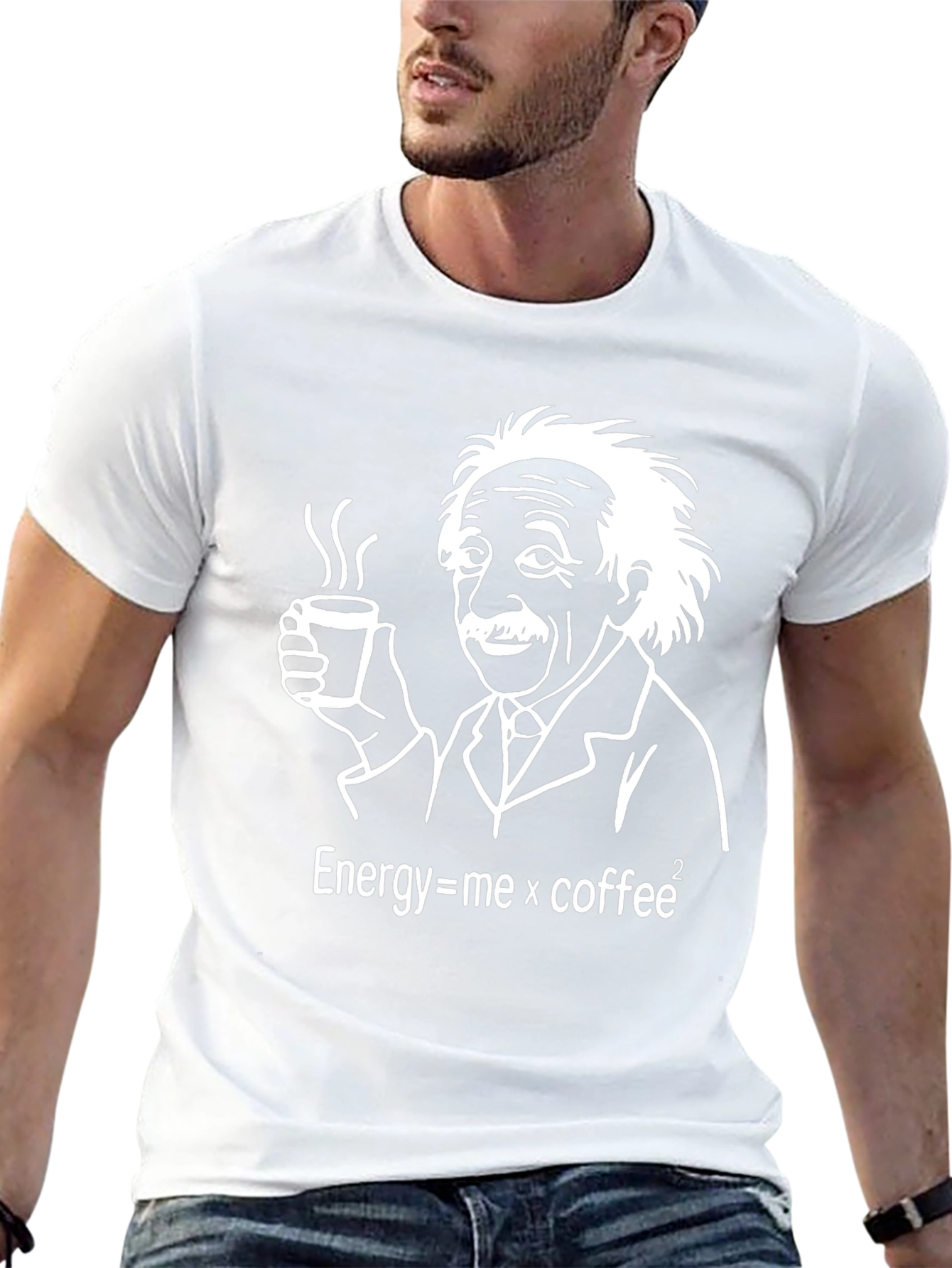 Einstein Coffee Equation Graphic T-Shirt