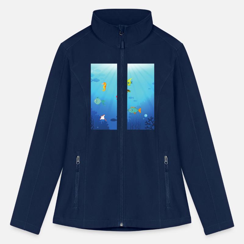 The ocean marine sea life under the water nature