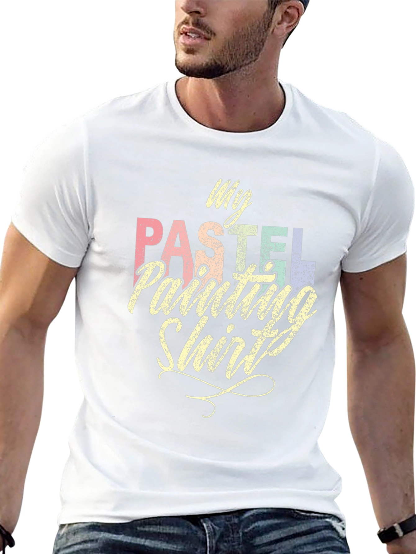 Pastel Painting Shirt - Artistic Graphic Tee