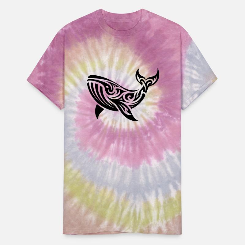 Tribal Tattoo Style Whale Swimming Sea Creature