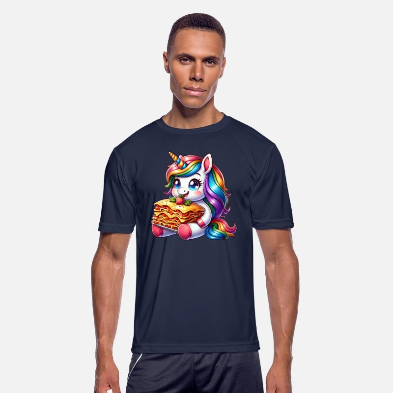 Unicorn Enjoys Italian Lasagna