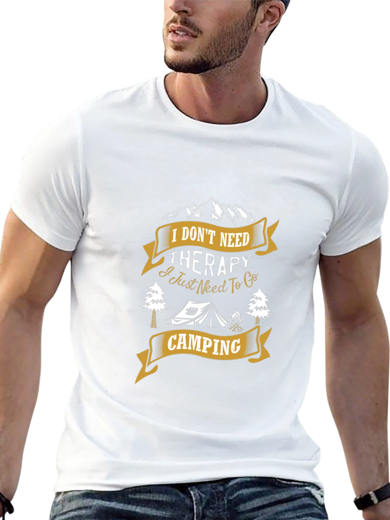 Camping Therapy T-Shirt - Nature Lover Tee