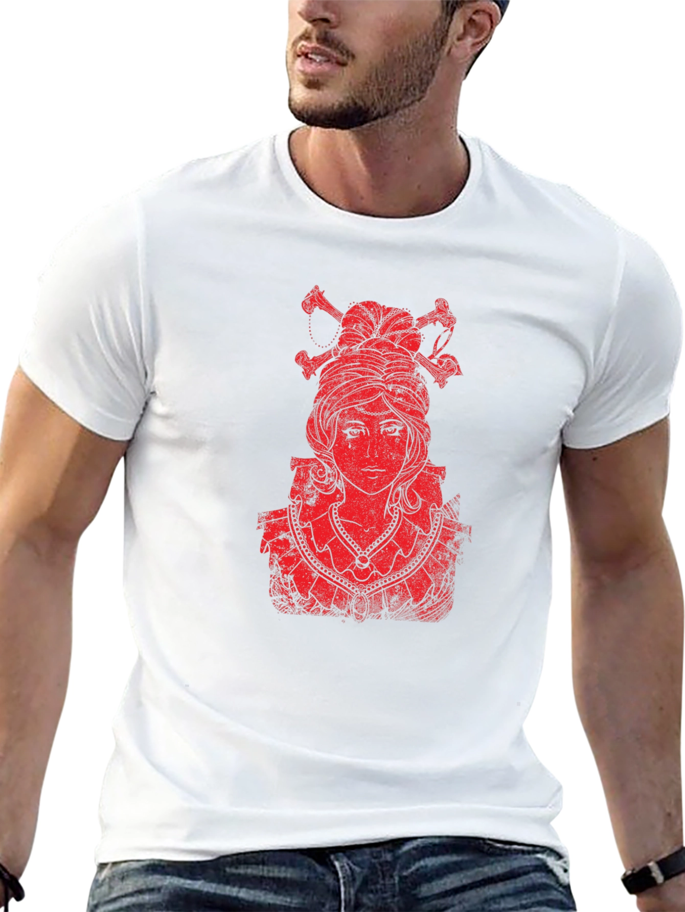 Edgy Red Graphic Tee