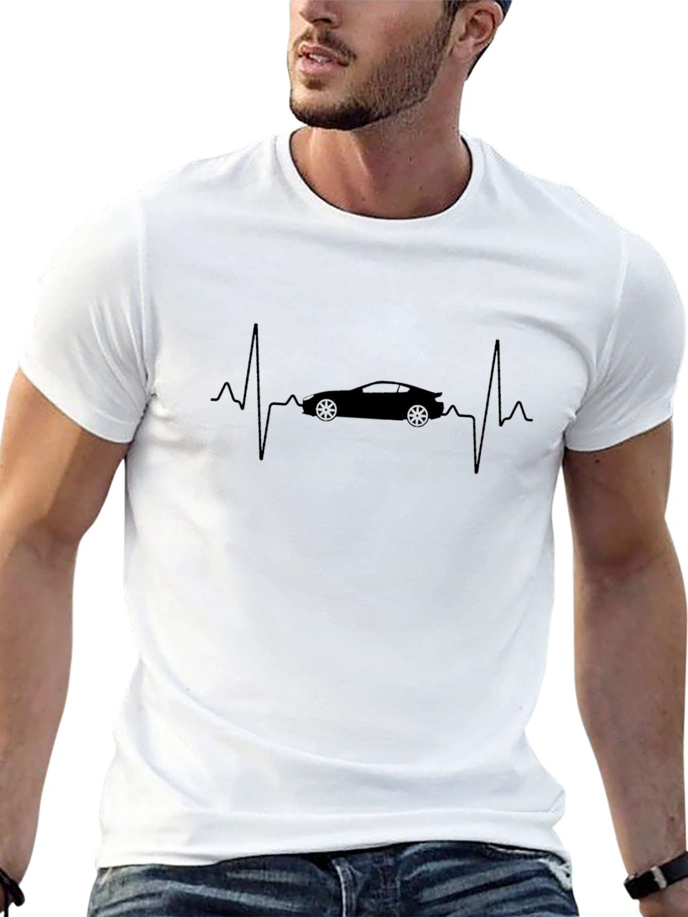Car Heartbeat T-Shirt - Automotive Enthusiast Tee