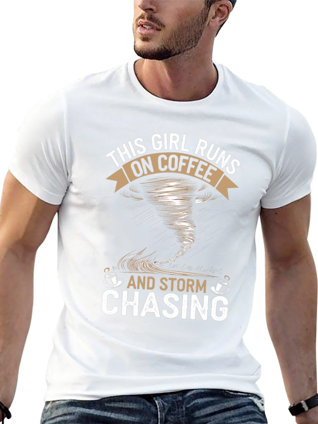 Coffee & Storm Chasing Graphic T-Shirt