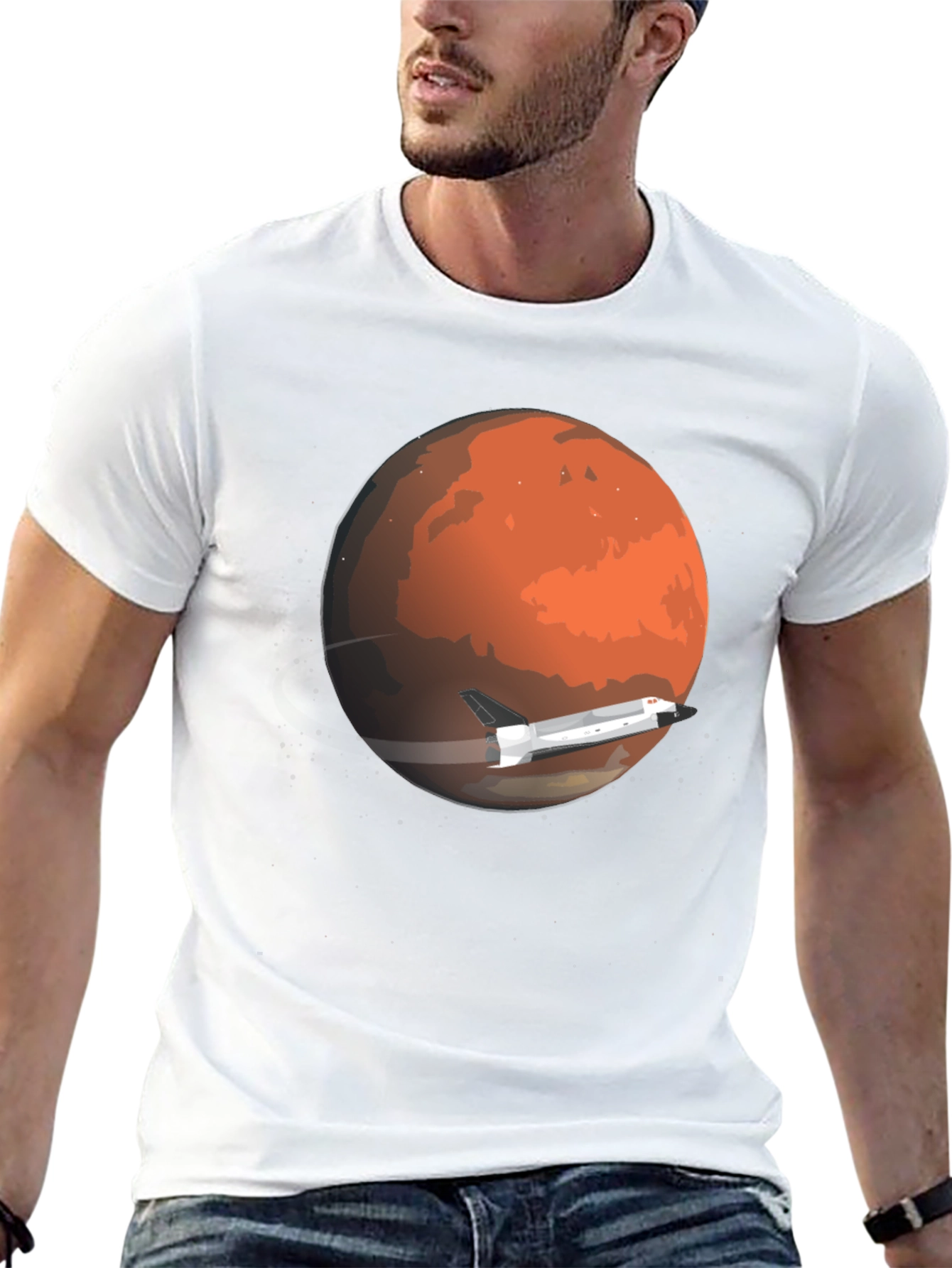 Mars Shuttle T-Shirt - Space Travel Design