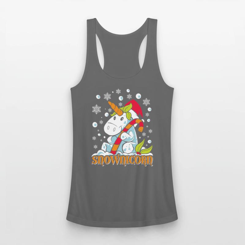 Wintertime Snownicorn Snowflakes Unicorn
