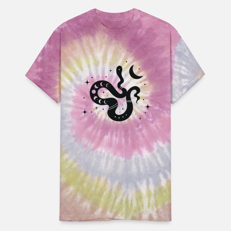 Witchy Moon And Stars Snake Design