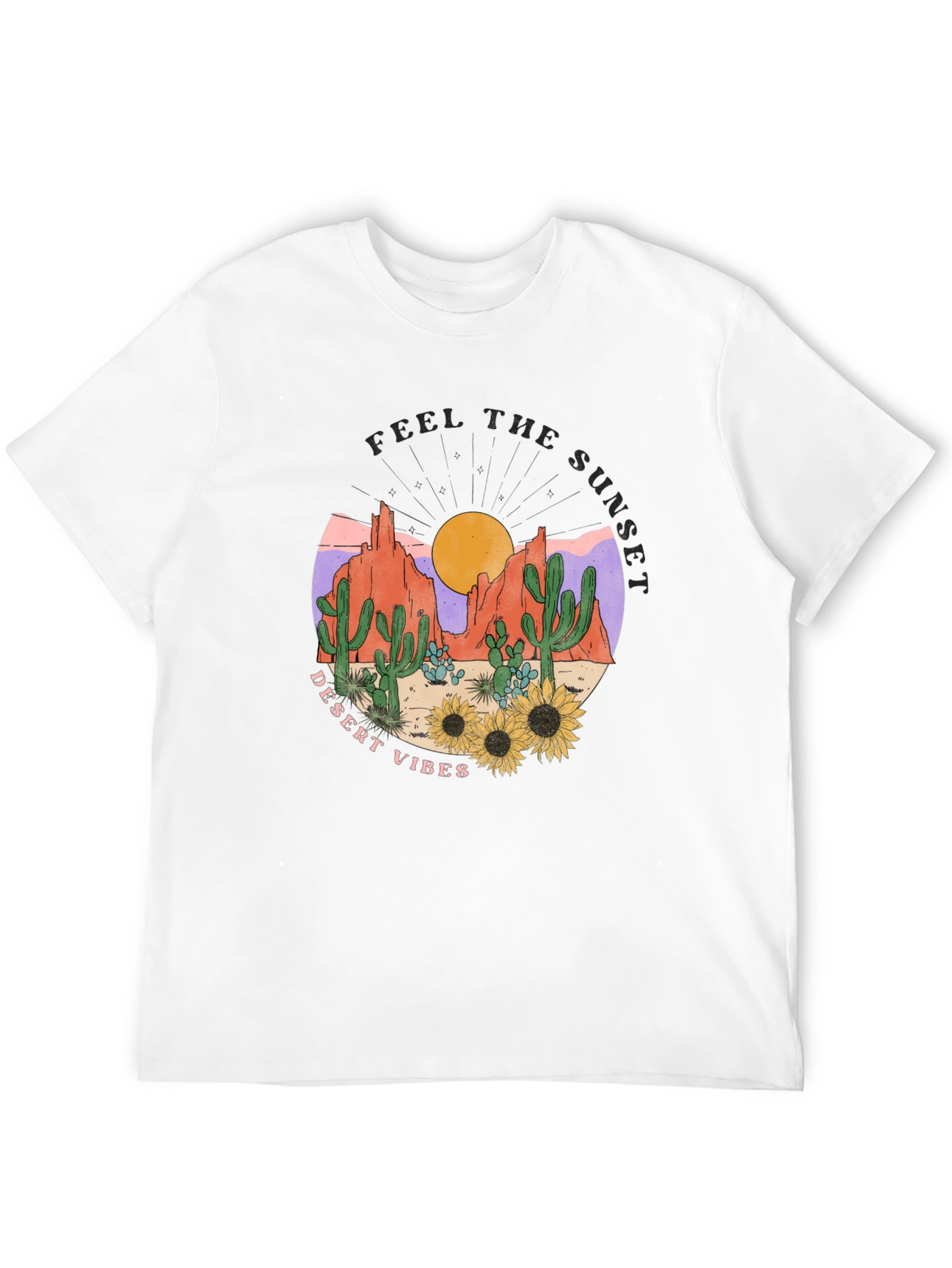 Desert Vibes Sunset Graphic Tee