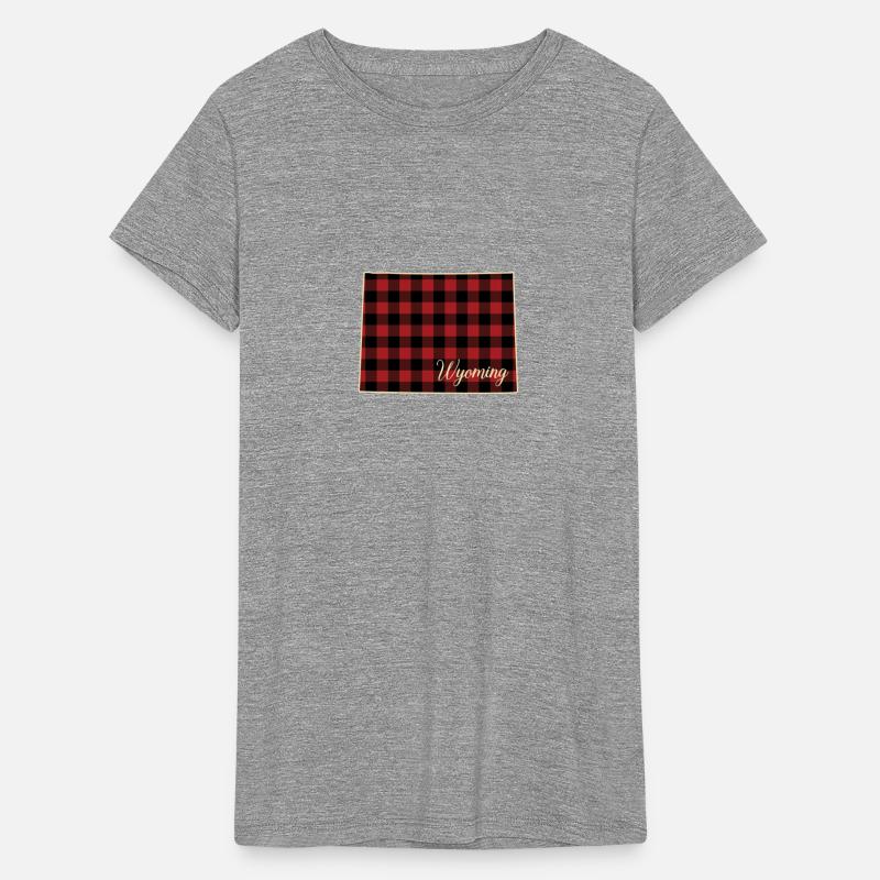 Wyoming Buffalo Plaid Silhouette Home State Pride