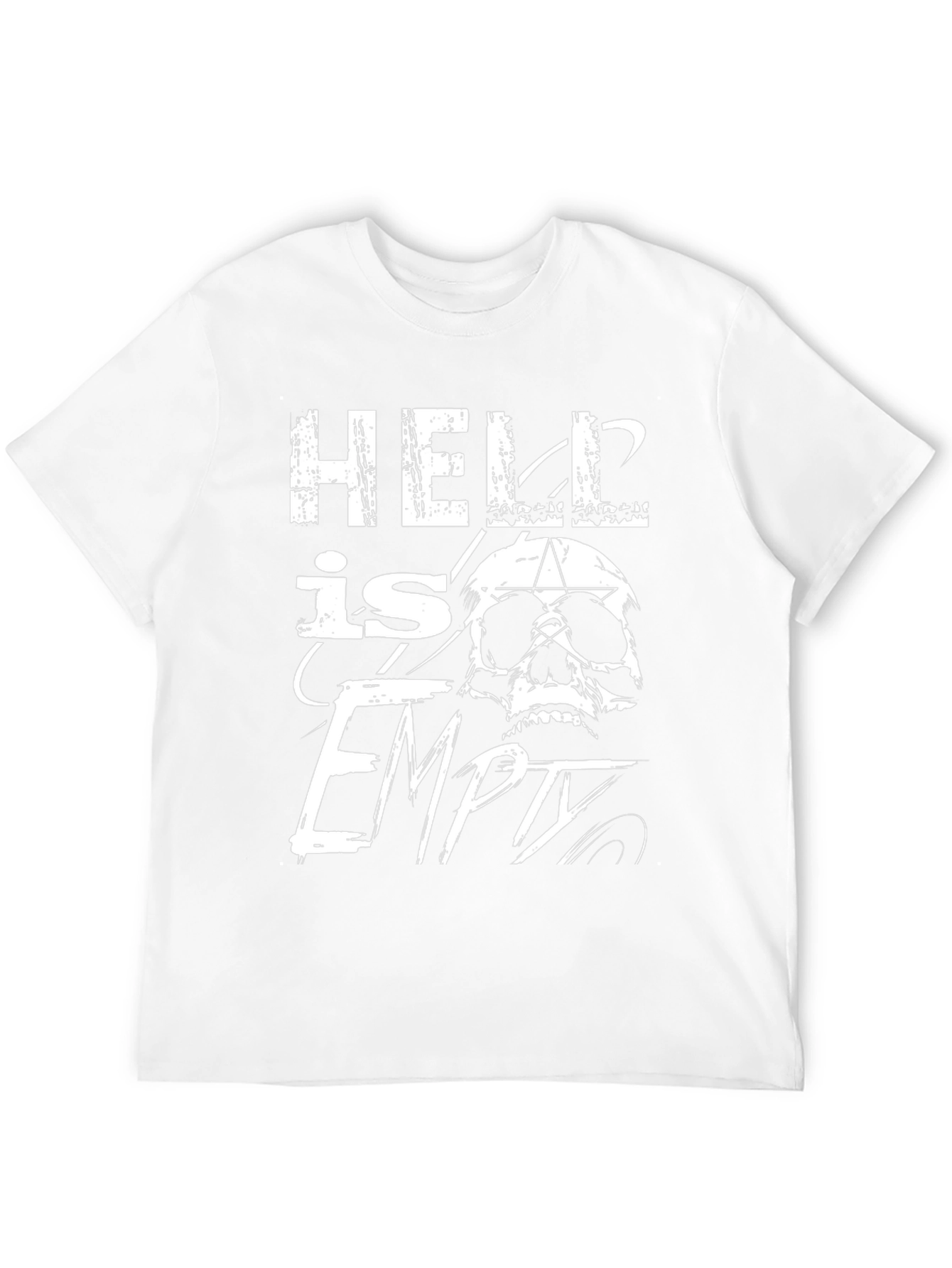 Hell is Empty Graphic Tee - Black Cotton T-Shirt