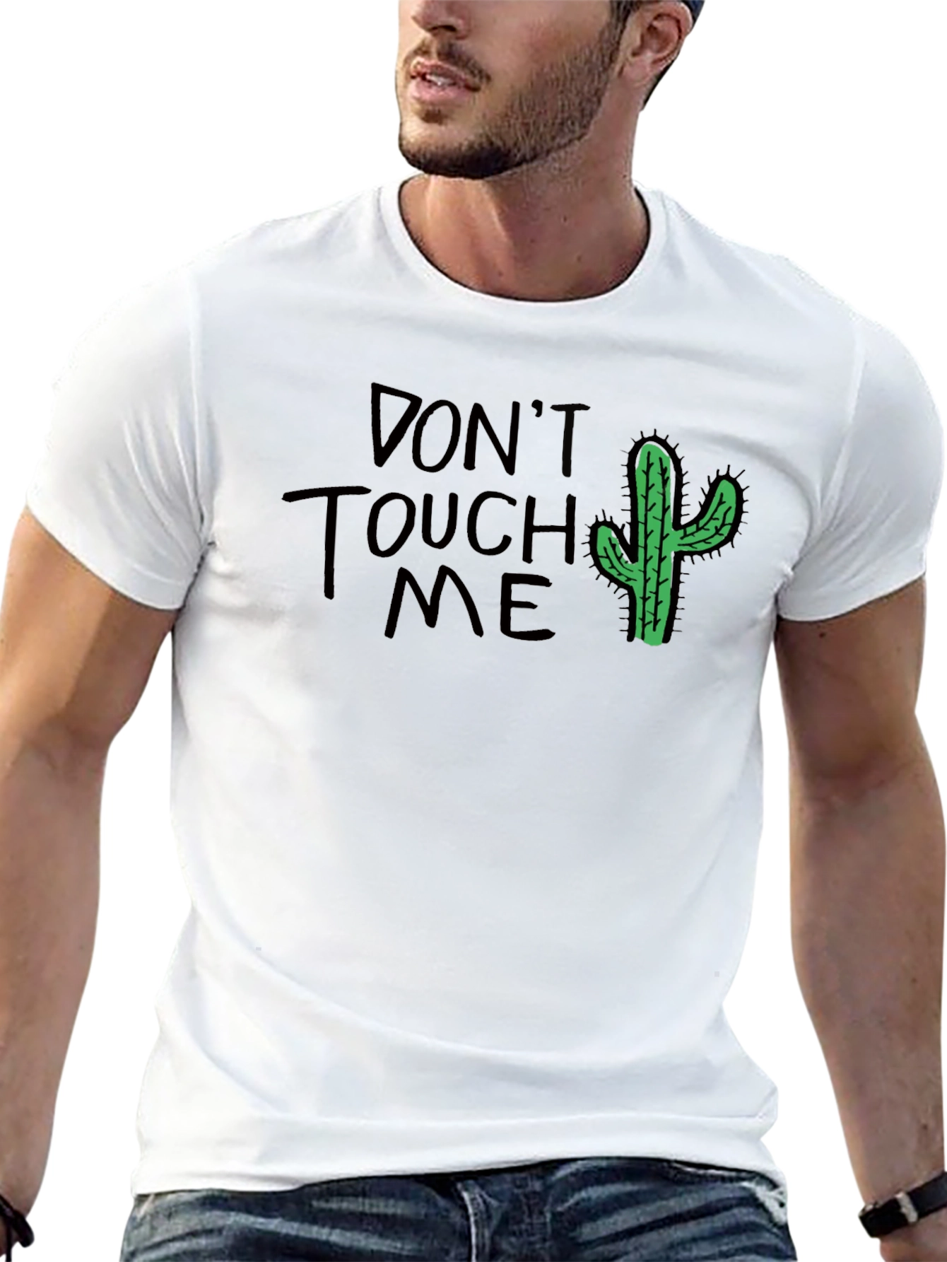 Dont Touch Me Cactus Graphic T-Shirt