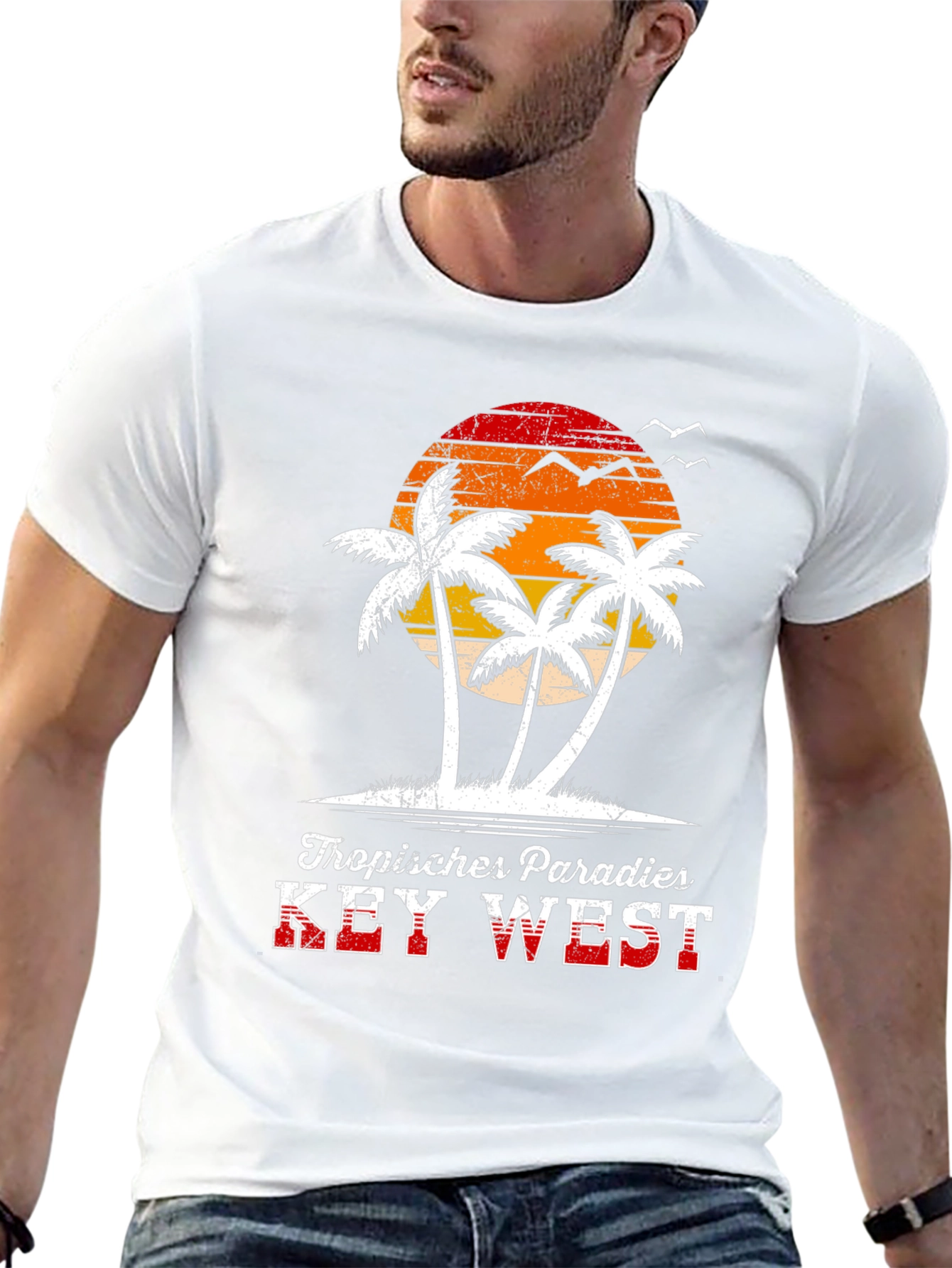 Tropical Paradise Key West Graphic Tee