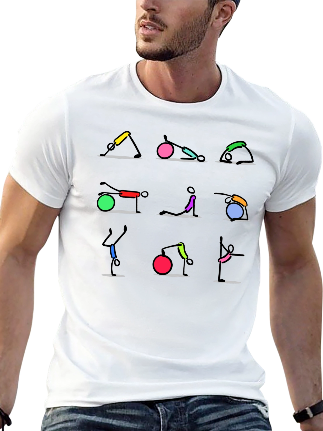 Yoga Pose Graphic T-Shirt