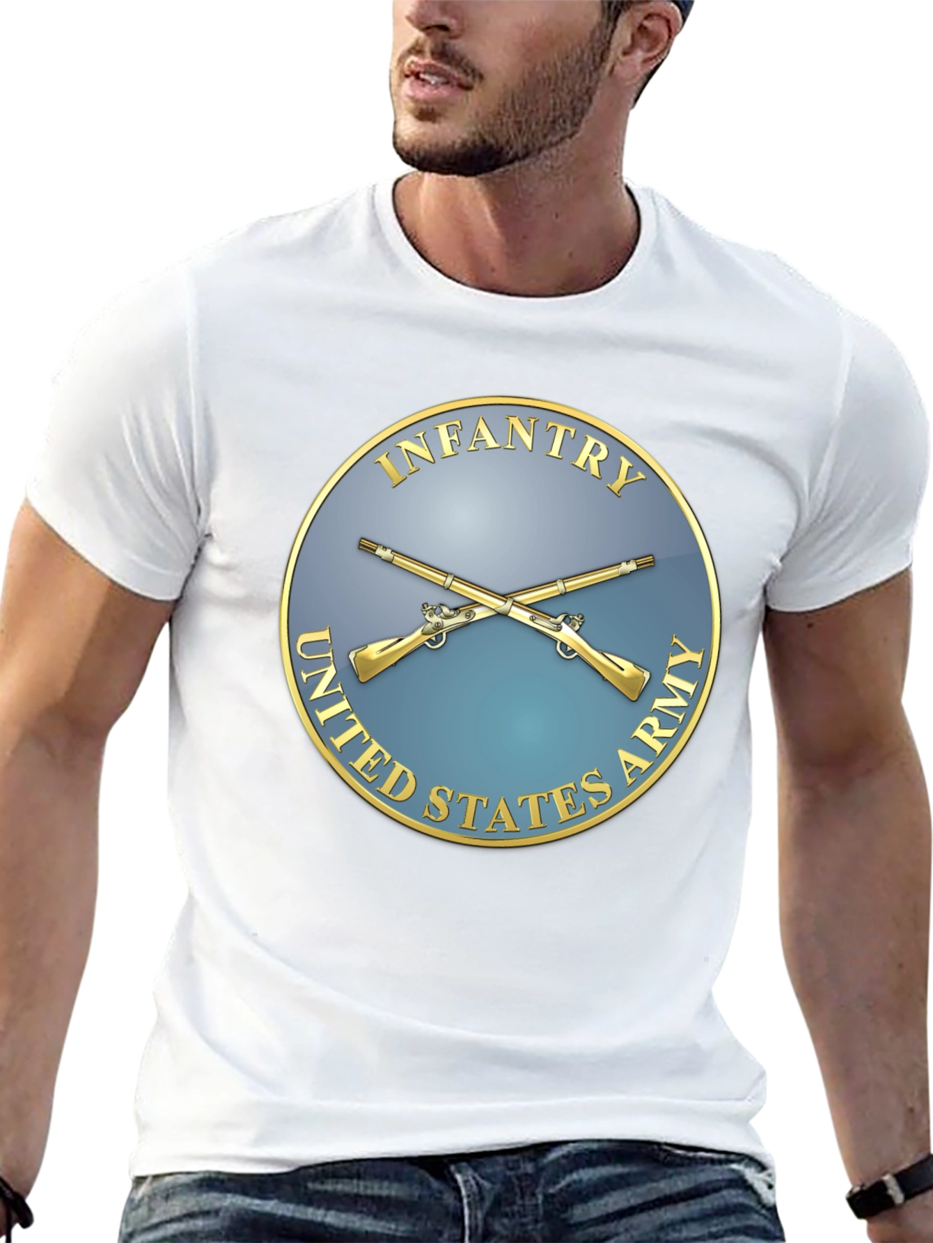 US Army Infantry T-Shirt Black