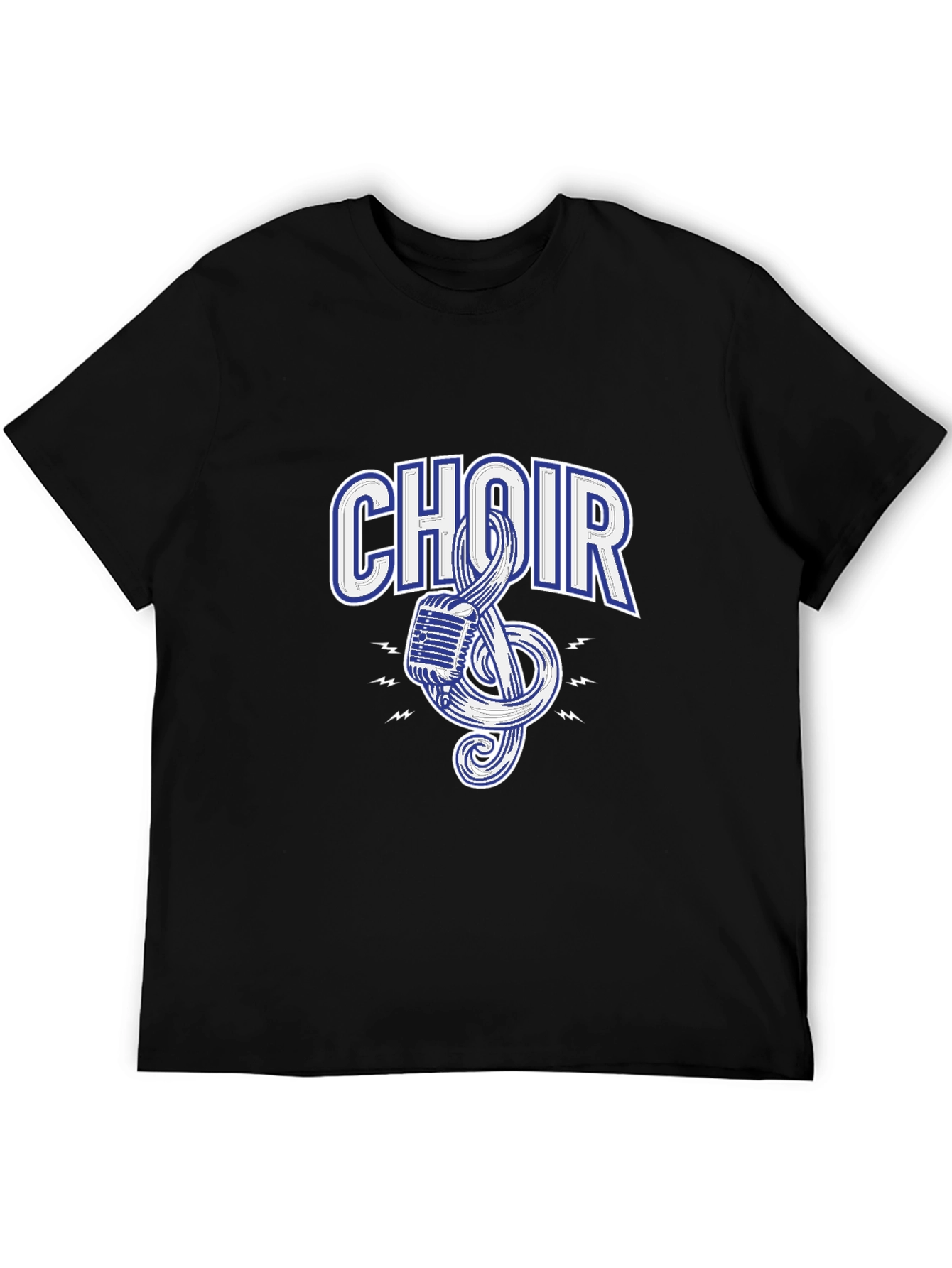 Choir Graphic Black T-Shirt - Music Lover Tee