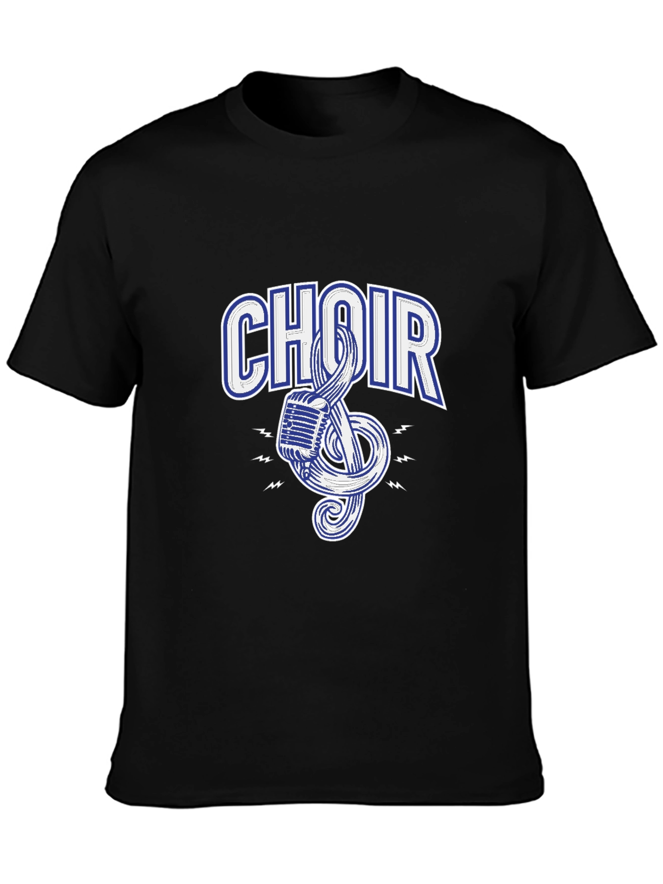Choir Graphic Black T-Shirt - Music Lover Tee