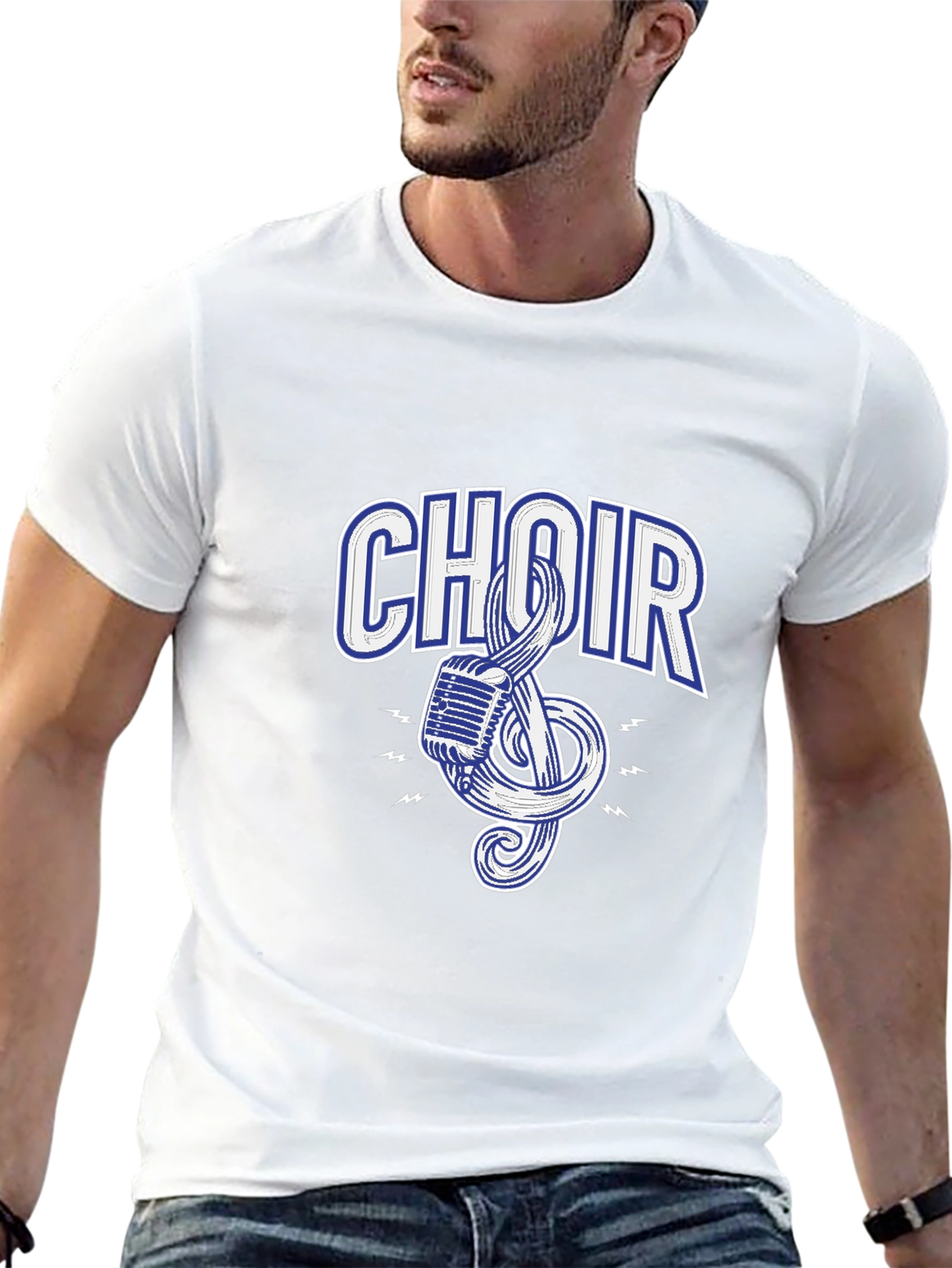 Choir Graphic Black T-Shirt - Music Lover Tee