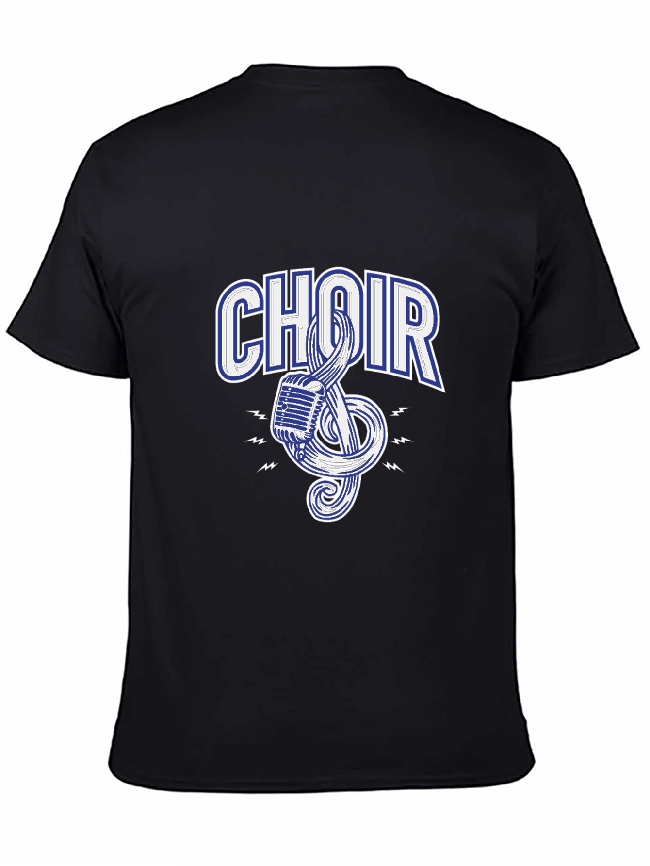 Choir Graphic Black T-Shirt - Music Lover Tee