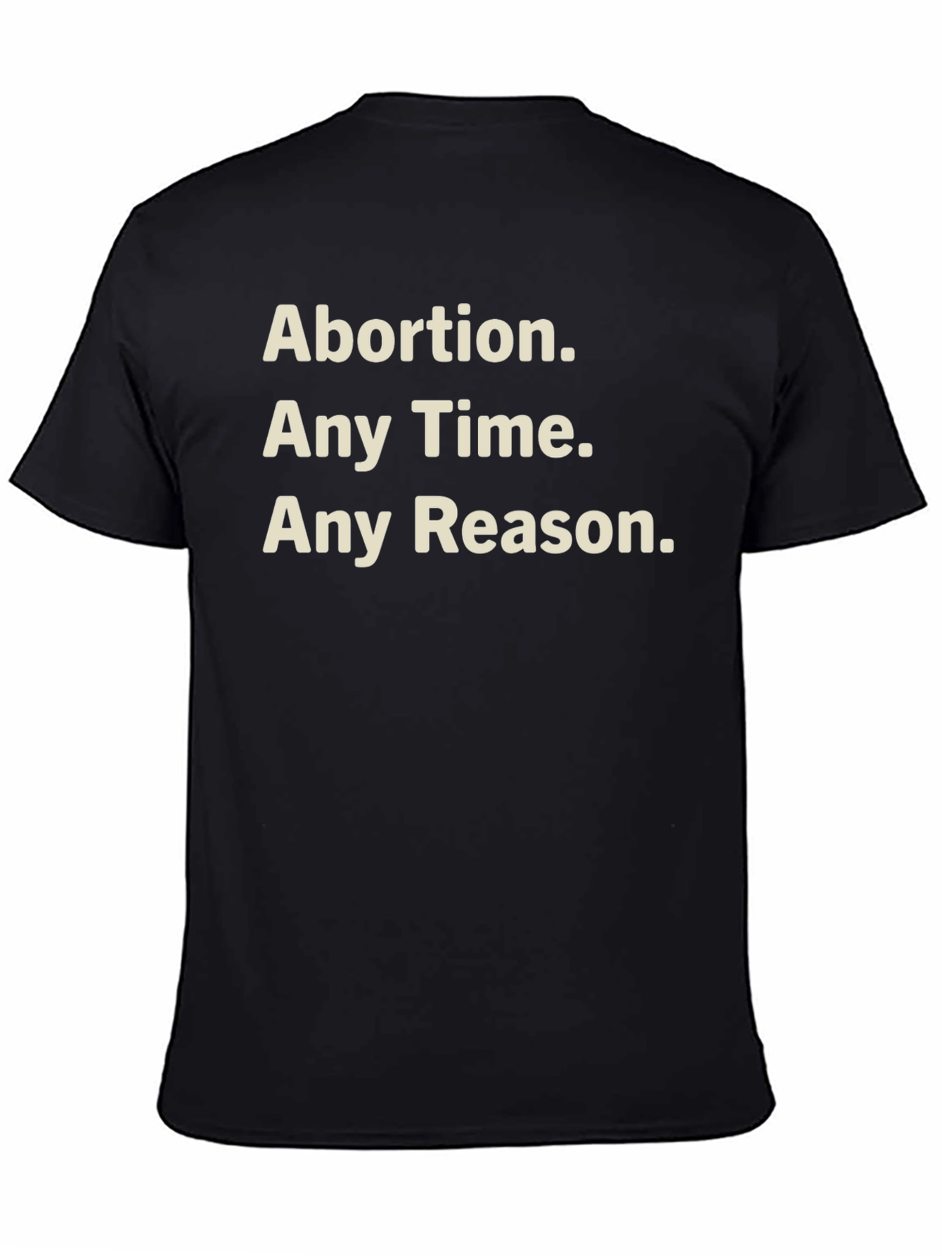 Pro-Choice T-Shirt - Abortion Any Time Any Reason