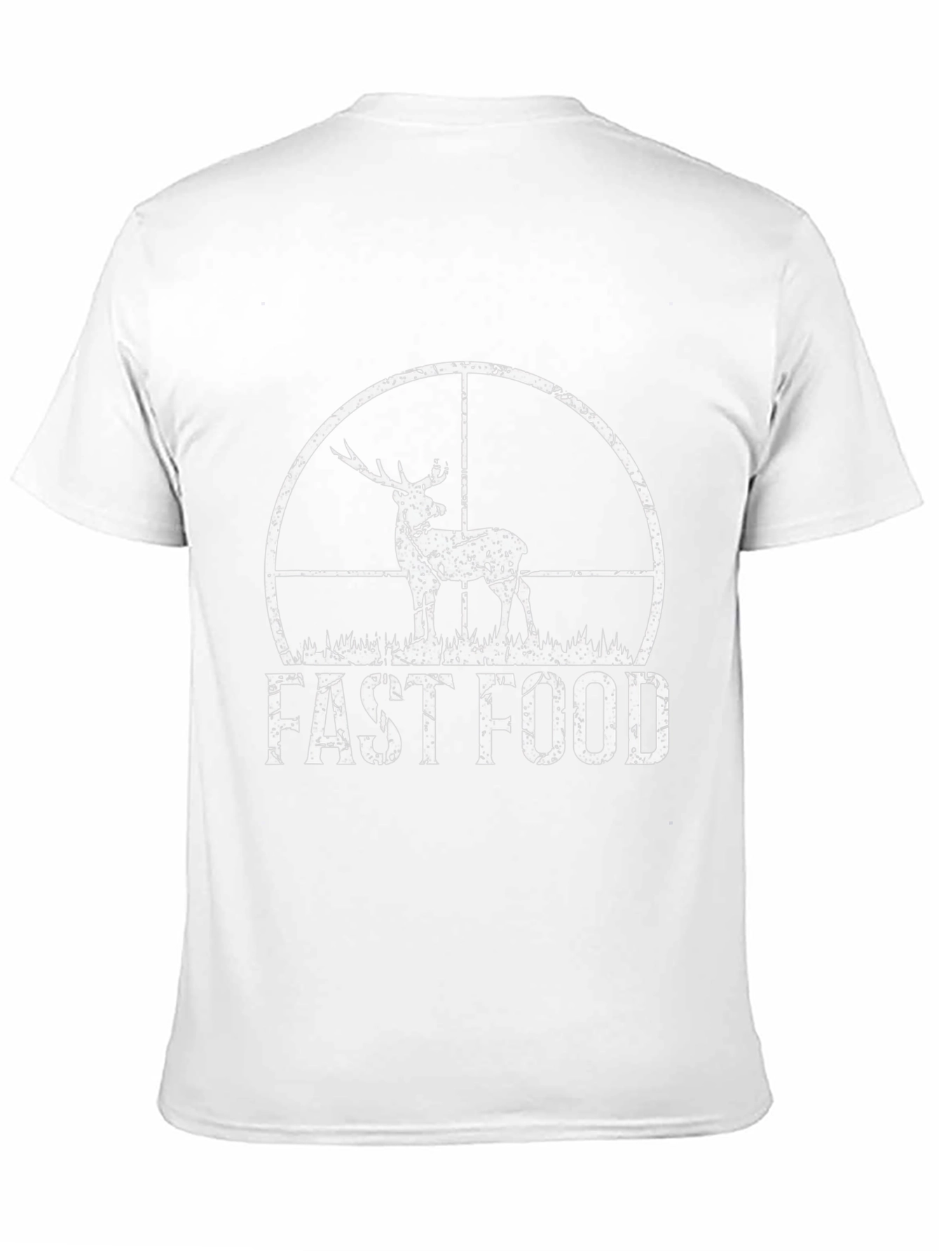 Fast Food Hunting Tee - Deer Hunter Novelty T-Shirt
