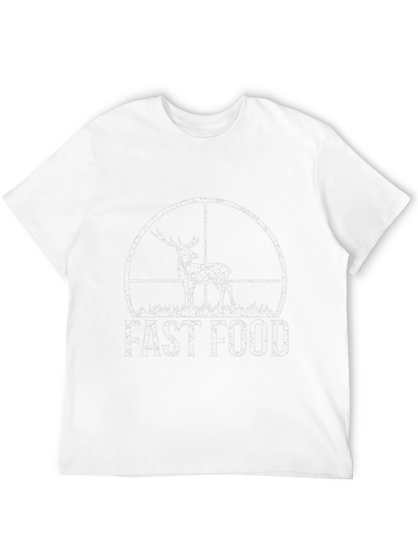 Fast Food Hunting Tee - Deer Hunter Novelty T-Shirt