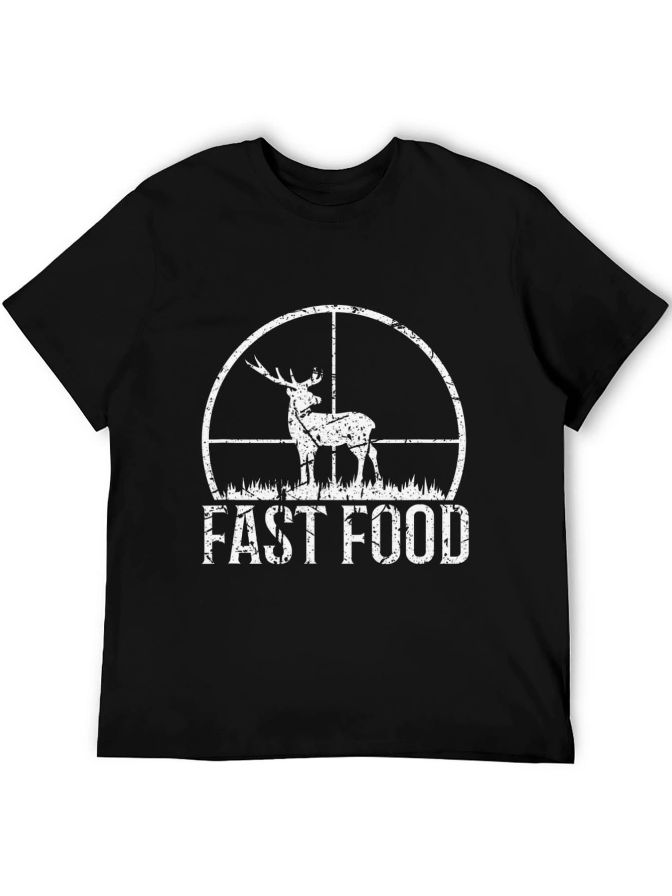 Fast Food Hunting Tee - Deer Hunter Novelty T-Shirt