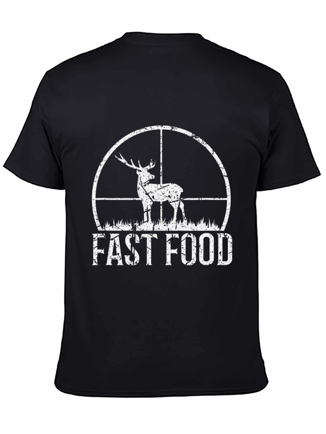 Fast Food Hunting Tee - Deer Hunter Novelty T-Shirt
