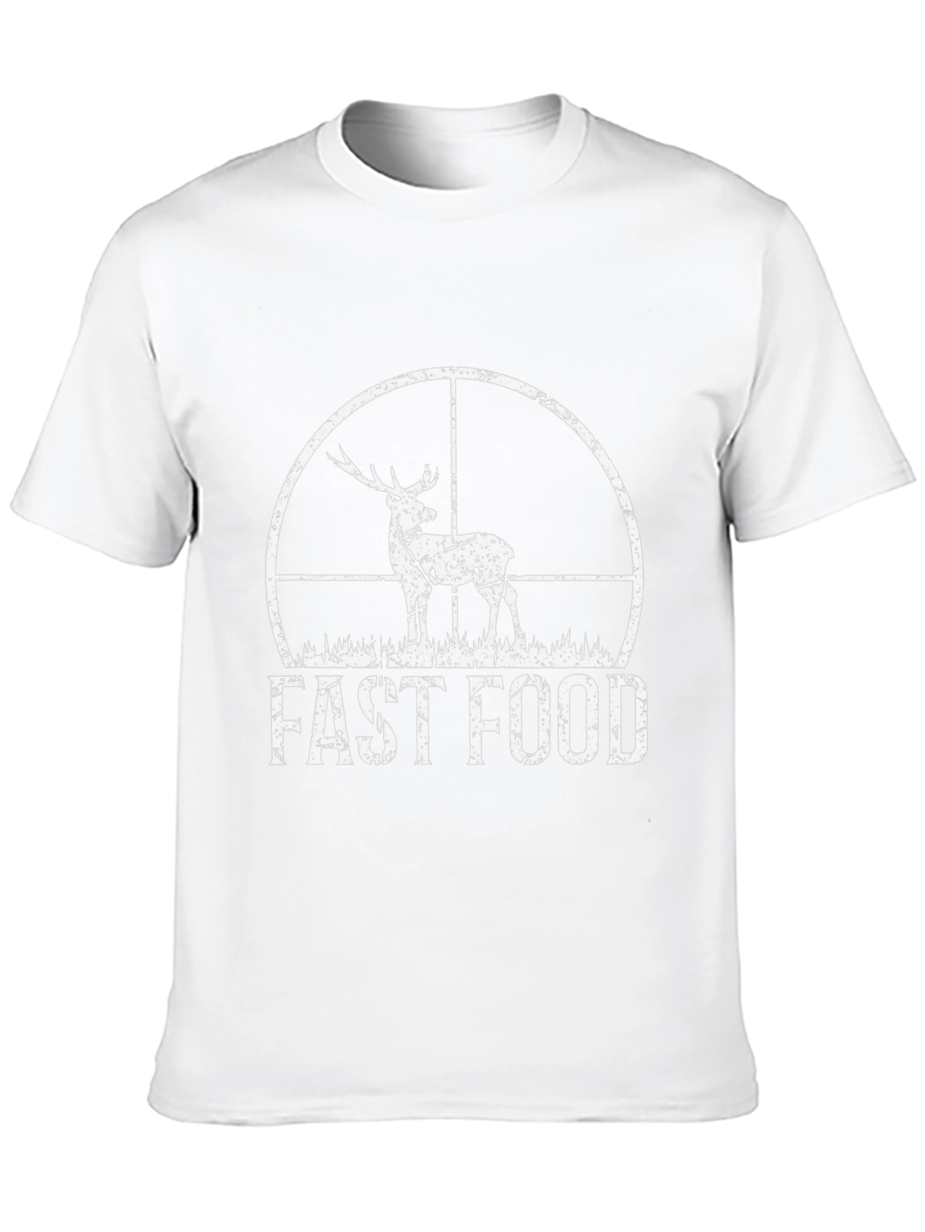 Fast Food Hunting Tee - Deer Hunter Novelty T-Shirt