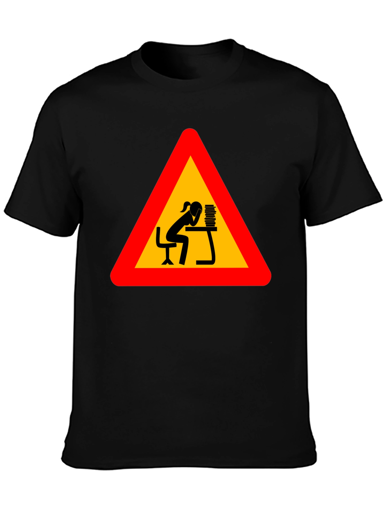 Workaholic Tee: Funny Warning Sign T-Shirt